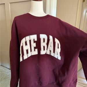 Maroon The Bar Sweatshirt